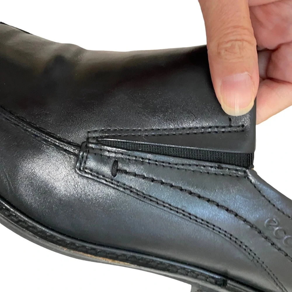 Ecco Men’s Black Slip On Shoes, Size 46/ 12 1/2